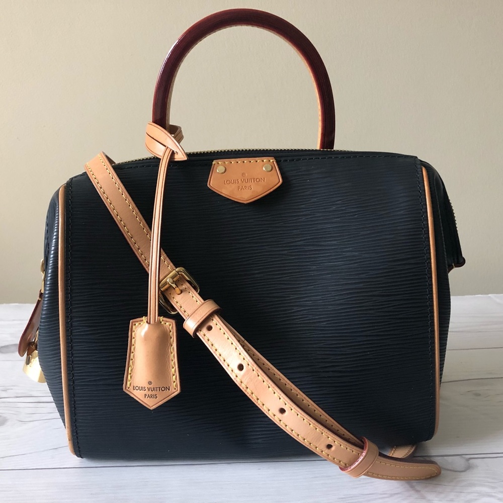 Louis Vuitton Black Epi leather bag Women